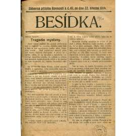Besídka, příloha Rovnosti 1914 / Dělnická besídka, nedělní zábavná příloha Rovnosti 1915 (časopis, noviny)