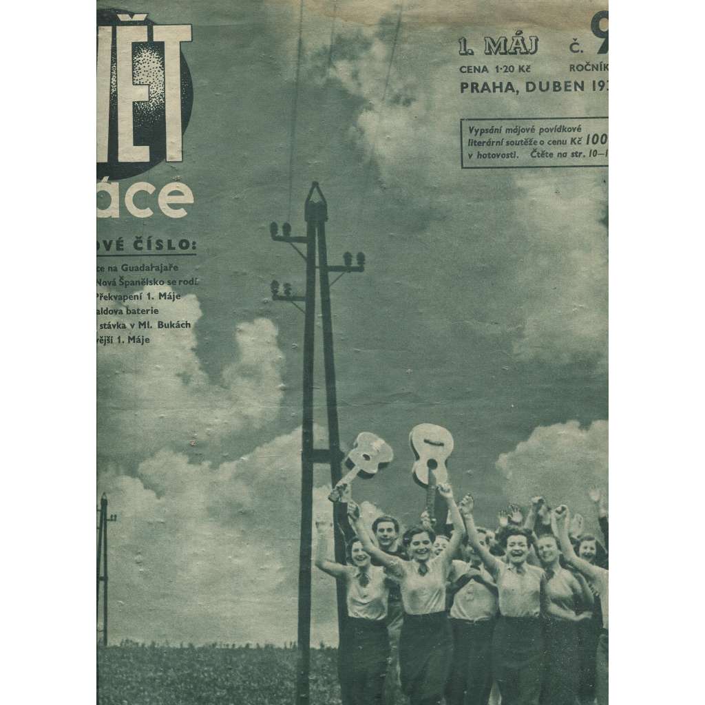 Svět práce, ročník V., číslo 9/1937 (časopis, noviny) - pošk.