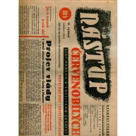 Nástup červenobílých - List hrdého češství, ročník II., č. 11/1940 [kolaborace, Protektorát] - noviny