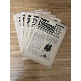 Nová svoboda, ročník IV., čísla 2, 6, 12, 14, 15 a 17./1927 (1. republika, noviny, časopis)