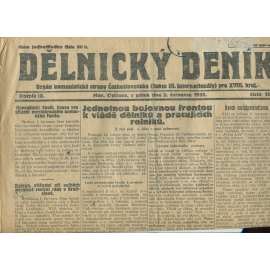 Dělnický deník, ročník IX., číslo 152/1926 (1. republika, staré noviny, komunistická literatura) - Ostrava
