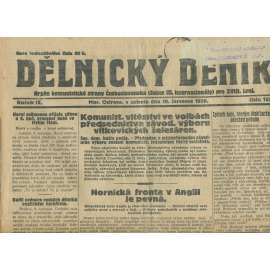 Dělnický deník, ročník IX., číslo 157/1926 (1. republika, staré noviny, komunistická literatura) - Ostrava
