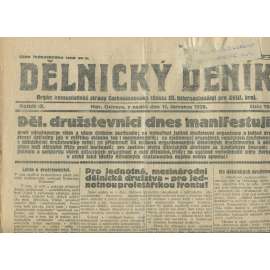 Dělnický deník, ročník IX., číslo 158/1926 (1. republika, staré noviny, komunistická literatura) - Ostrava