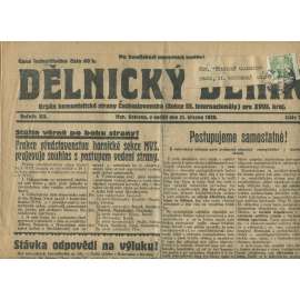 Dělnický deník, ročník XII., číslo 77/1929 (1. republika, staré noviny, komunistická literatura) - Ostrava (pošk.)