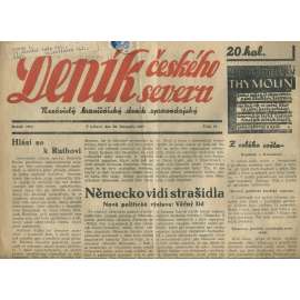 Deník českého severu, číslo 10/1937. Nezávislý hraničářský deník zpravodajský (1. republika, noviny)