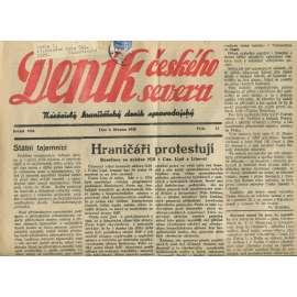 Deník českého severu, číslo 21/1938. Nezávislý hraničářský deník zpravodajský (1. republika, noviny)