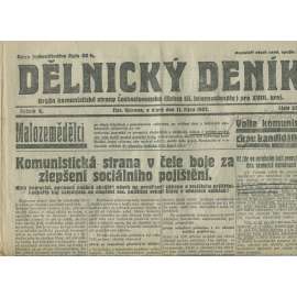 Dělnický deník, ročník X., číslo 232/1927 (1. republika, staré noviny, komunistická literatura) - Ostrava