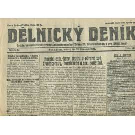 Dělnický deník, ročník X., číslo 266/1927 (1. republika, staré noviny, komunistická literatura) - Ostrava