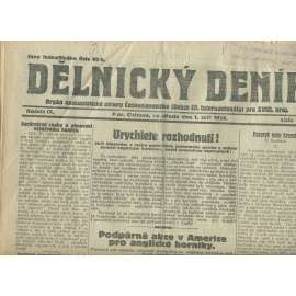 Dělnický deník, ročník IX., číslo 202/1926 (1. republika, staré noviny) - Ostrava