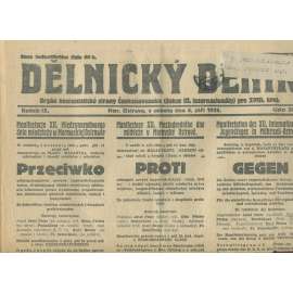 Dělnický deník, ročník IX., číslo 205/1926 (1. republika, staré noviny) - Ostrava