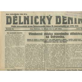Dělnický deník, ročník IX., číslo 208/1926 (1. republika, staré noviny) - Ostrava