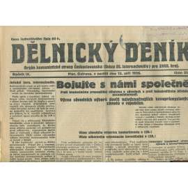 Dělnický deník, ročník IX., číslo 212/1926 (1. republika, staré noviny) - Ostrava