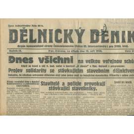Dělnický deník, ročník IX., číslo 214/1926 (1. republika, staré noviny) - Ostrava