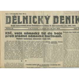 Dělnický deník, ročník IX., číslo 220/1926 (1. republika, staré noviny) - Ostrava