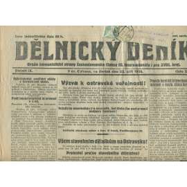 Dělnický deník, ročník IX., číslo 221/1926 (1. republika, staré noviny) - Ostrava