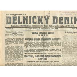 Dělnický deník, ročník IX., číslo 222/1926 (1. republika, staré noviny) - Ostrava