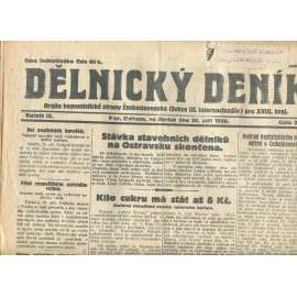 Dělnický deník, ročník IX., číslo 226/1926 (1. republika, staré noviny) - Ostrava