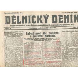 Dělnický deník, ročník X., číslo 117/1927 (1. republika, staré noviny) - Ostrava