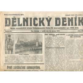 Dělnický deník, ročník X., číslo 140/1927 (1. republika, staré noviny) - Ostrava