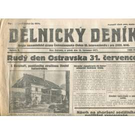 Dělnický deník, ročník X., číslo 159/1927 (1. republika, staré noviny) - Ostrava