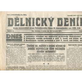 Dělnický deník, ročník X., číslo 172/1927 (1. republika, staré noviny) - Ostrava