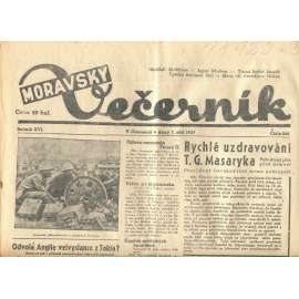 Moravský večerník, ročník XVI., číslo 226/1937 (1. republika, noviny)
