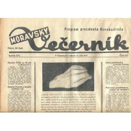 Moravský večerník, ročník XVI., číslo 237/1937 (1. republika, noviny)