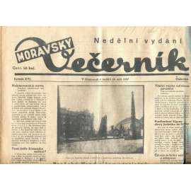 Moravský večerník, ročník XVI., číslo 238/1937 (1. republika, noviny)