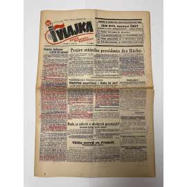 Vlajka, ročník IX., číslo 122/1939. Deník nového národovectví (noviny, kolaborace, Protektorát)