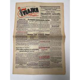 Vlajka, ročník IX., číslo 116/1939. Deník nového národovectví (noviny, kolaborace, Protektorát)