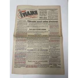 Vlajka, ročník IX., číslo 111/1939. Deník nového národovectví (noviny, kolaborace, Protektorát)