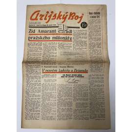 Arijský boj, ročník IV., číslo 8/1943 - Ústřední list protižidovské ligy [časopis kolaborantů, nacismus, antisemitismus, protižidovské, Židé]