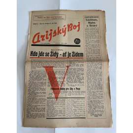 Arijský boj, ročník II., číslo 38/1941 - Ústřední list protižidovské ligy [časopis kolaborantů, nacismus, antisemitismus, protižidovské, Židé]