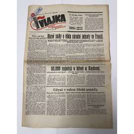 Vlajka, ročník XI., číslo 73/1939. Deník nového národovectví (noviny, kolaborace, Protektorát)
