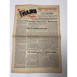 Vlajka, ročník XII., číslo 54/1942. Deník nového národovectví (noviny, kolaborace, Protektorát)