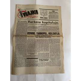 Vlajka, ročník IX., číslo 75/1939. Deník nového národovectví (noviny, kolaborace, Protektorát)