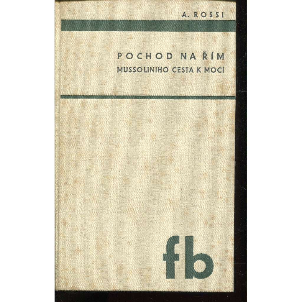 Pochod na Řím - Mussoliniho cesta k moci [Mussolini, Itálie, fašismus]