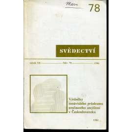 Svědectví, revue pro politiku a kulturu, ročník XX., číslo 78/1986 (exil)