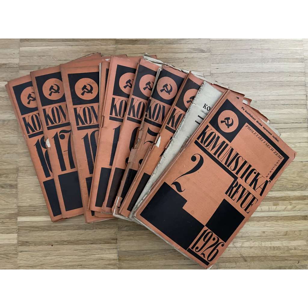 Komunistická revue, ročník III., číslo 1-7, 9, 10, 14-18, 20 a 22-24/1926 (komunistická literatura) - není kompletní