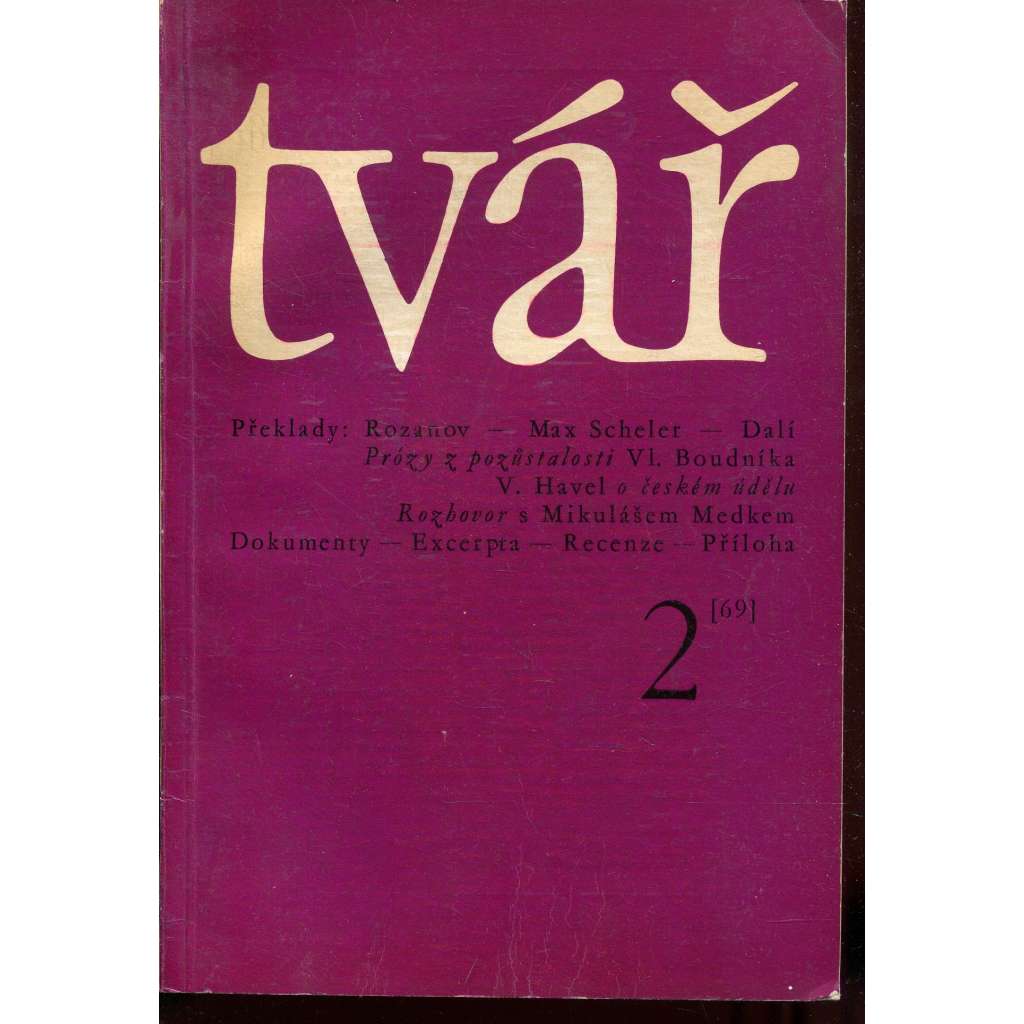 Časopis Tvář, 2/69