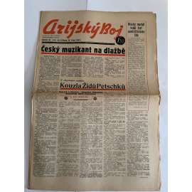 Arijský boj, ročník III., číslo 40/1942 - Ústřední list protižidovské ligy [časopis kolaborantů, nacismus, antisemitismus, protižidovské, Židé]