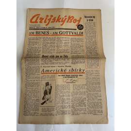 Arijský boj, ročník IV., číslo 9/1943 - Ústřední list protižidovské ligy [časopis kolaborantů, nacismus, antisemitismus, protižidovské, Židé]