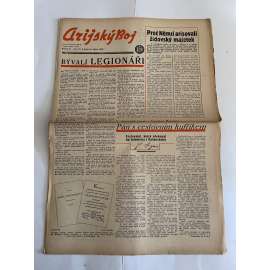 Arijský boj, ročník IV., číslo 15/1943 - Ústřední list protižidovské ligy [časopis kolaborantů, nacismus, antisemitismus, protižidovské, Židé]