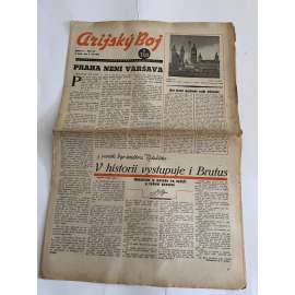 Arijský boj, ročník V., číslo 36/1944 - Ústřední list protižidovské ligy [časopis kolaborantů, nacismus, antisemitismus, protižidovské, Židé]