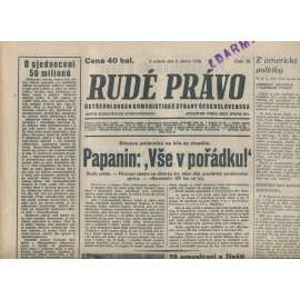 Rudé právo (5.2.1938) - 1. republika, staré noviny