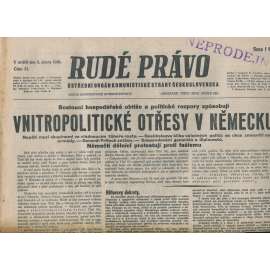 Rudé právo (6.2.1938) - 1. republika, staré noviny