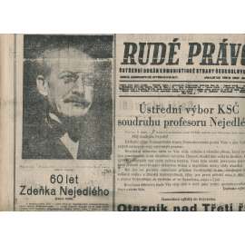 Rudé právo (10.2.1938) - 1. republika, staré noviny