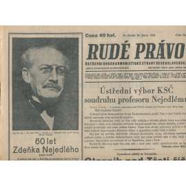 Rudé právo (10.2.1938) - 1. republika, staré noviny
