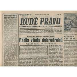 Rudé právo (12.2.1938) - 1. republika, staré noviny