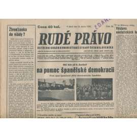 Rudé právo (15.2.1938) - 1. republika, staré noviny
